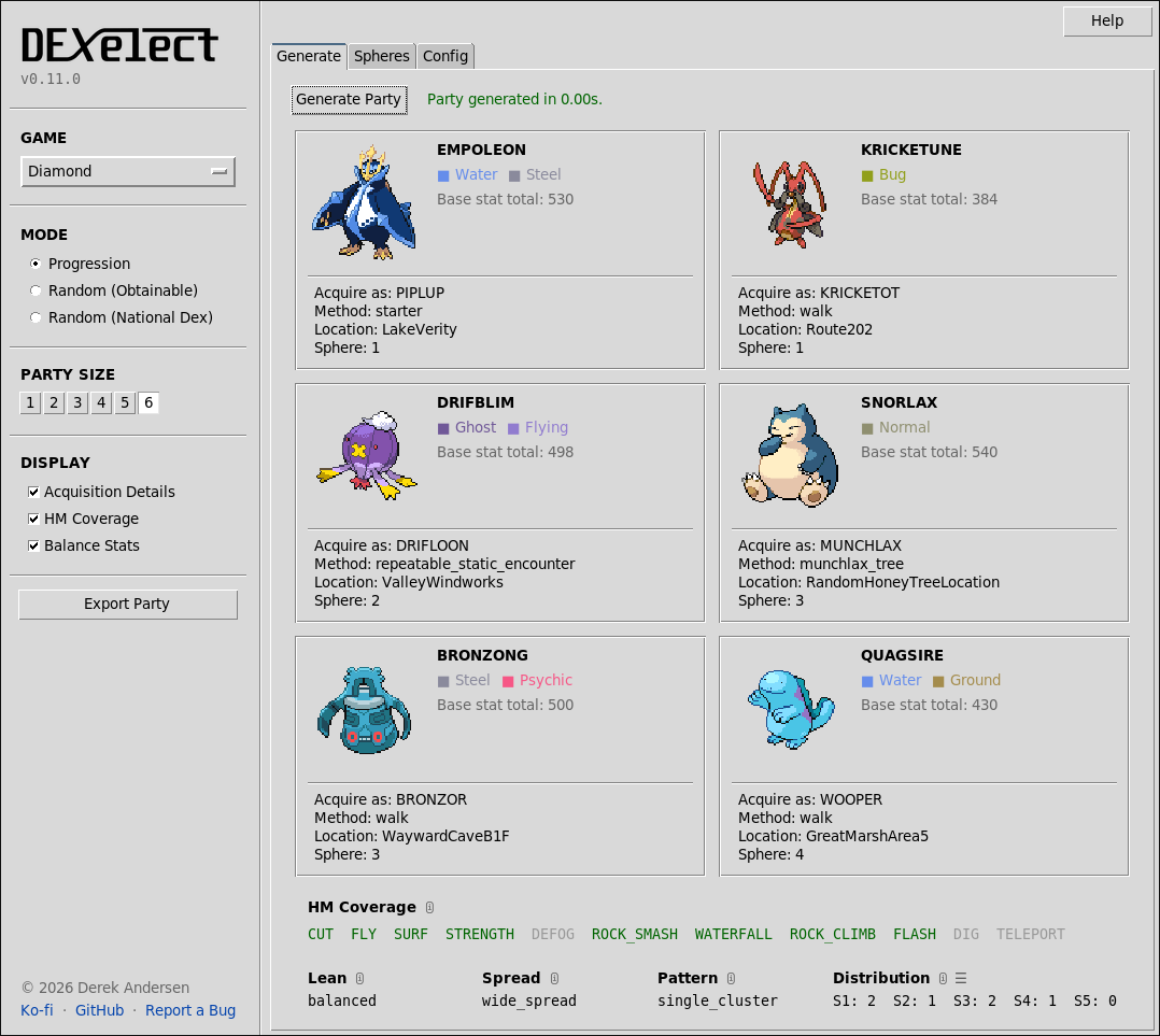Dexelect GUI